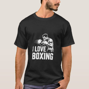 Camiseta Eu Amo Espírito de Lutador de Boxe