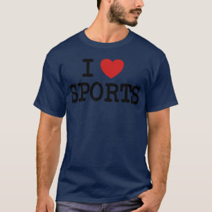Camiseta Eu amo esportes Esporte fitness corpo perfeito ami