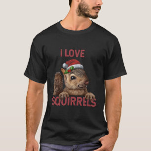 Camiseta Eu Amo Esquilo de Esquilo