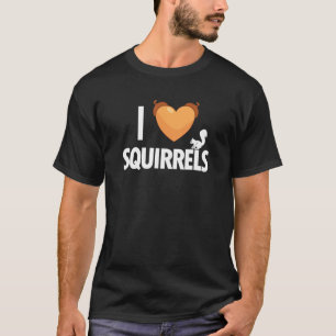Camiseta Eu Amo Esquilos de Cinza oriental Esquadrão de Rap