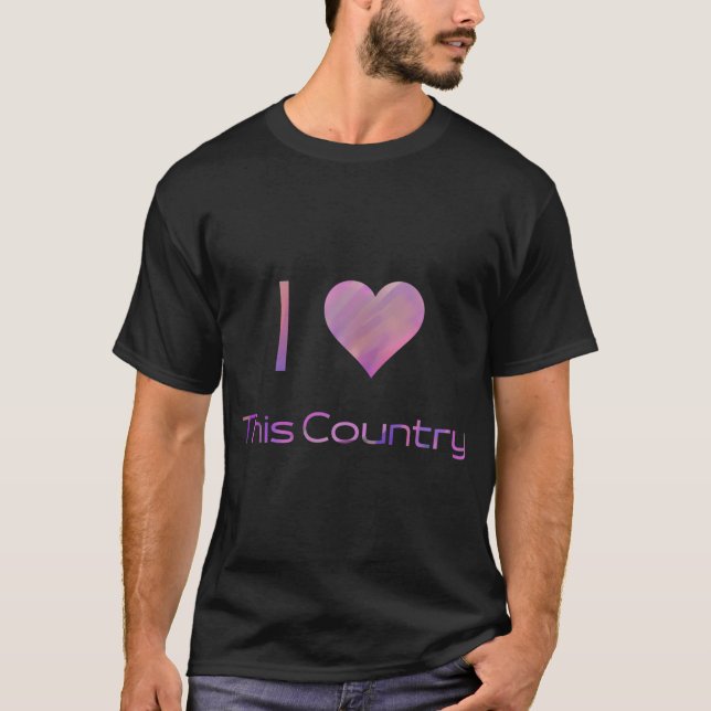 Camiseta Eu Amo Este País (Frente)
