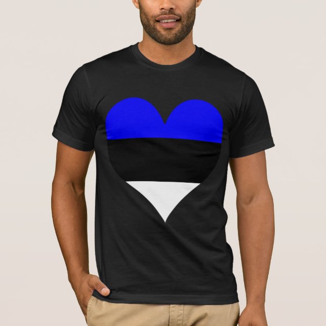 Camiseta Eu amo Estónia (Frente)