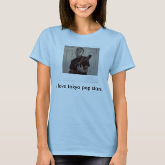 Camiseta eu amo estrela pop de tokyo
