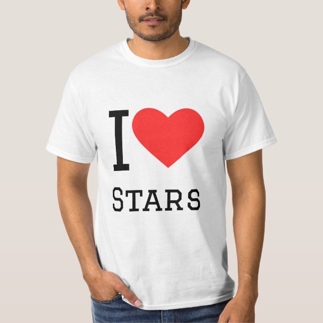 Camiseta Eu amo estrelas (Frente)
