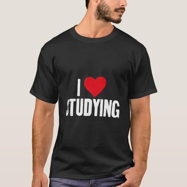 Camiseta Eu Amo Estudante Estudioso (Frente)