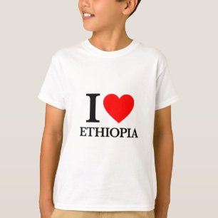 Camiseta Eu amo Etiópia