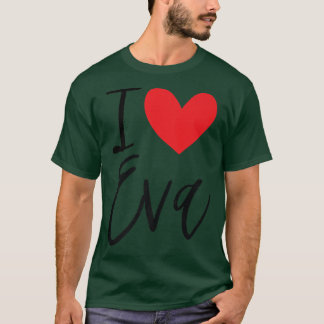 Camiseta Eu Amo Eva Nome Menina Personalizada Mulher Bff Am