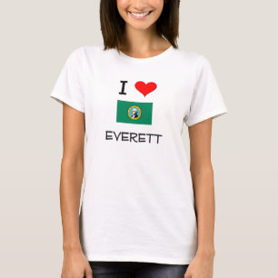 Camiseta Eu amo Everett Washington