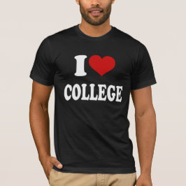 Camiseta Eu Amo Faculdade