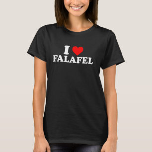 Camiseta Eu Amo Falafel Funny Vegan Saudável Comida Humor S