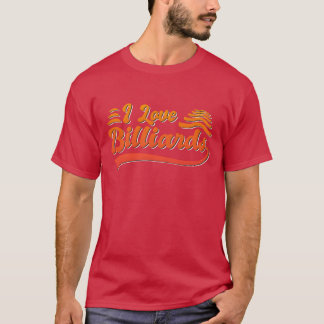 Camiseta Eu amo família de bilhar