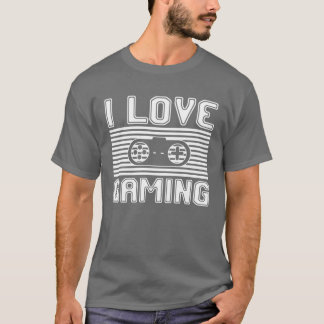 Camiseta Eu amo família de jogos