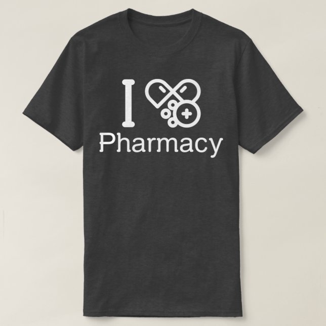 CAMISETA EU AMO FARMACIA 3 (Frente do Design)