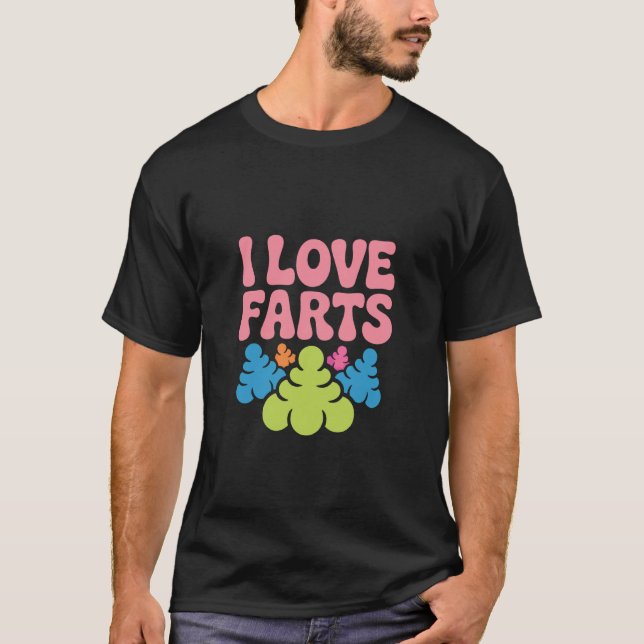 Camiseta Eu Amo Fart Bold Colorida Expressão (Frente)