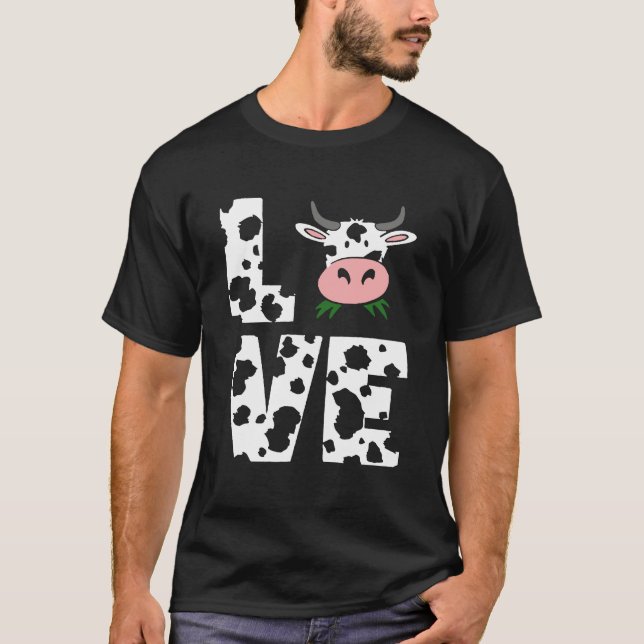 Camiseta Eu Amo Fazendeiro de Vaca (Frente)