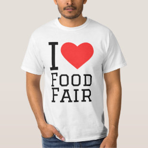 Camiseta Eu amo feira de comida