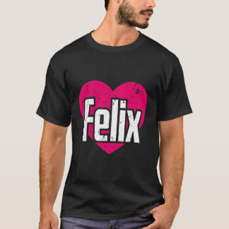 Camiseta Eu Amo Felix Primeiro Nome, Eu Felix