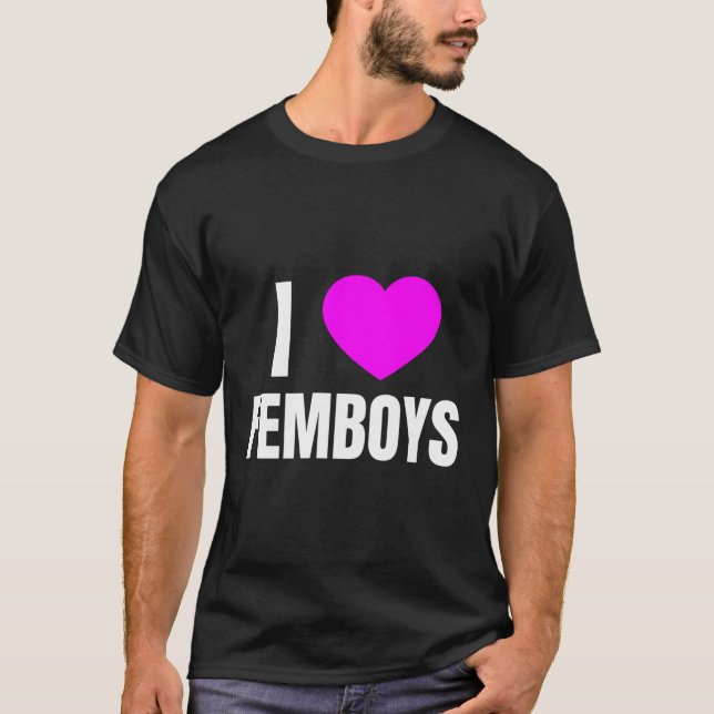 Camiseta Eu Amo Femboys (Frente)