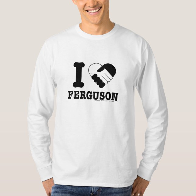 Camiseta Eu amo Ferguson junto (Frente)