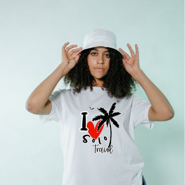 Camiseta Eu Amo Férias Solo Viagem (Criador carregado)