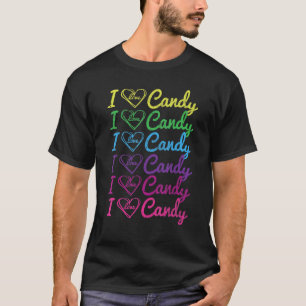 Camiseta Eu amo Festa de Halloween de Doces Fofa ou Truque