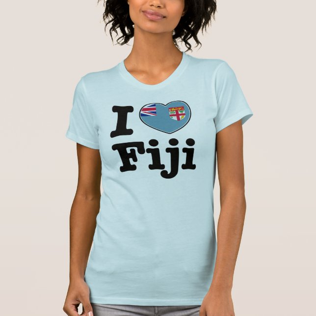 Camiseta Eu amo Fiji (Frente)
