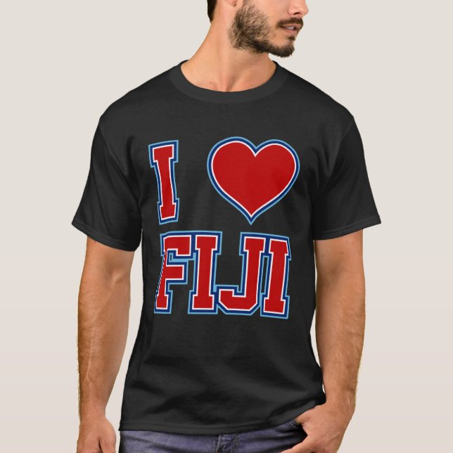 Camiseta Eu Amo Fiji (Frente)