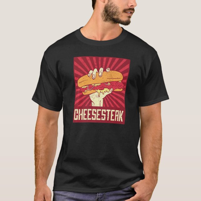 Camiseta Eu Amo Filadélfia Cheesesteaks Wiz Com Aquele Tuba (Frente)