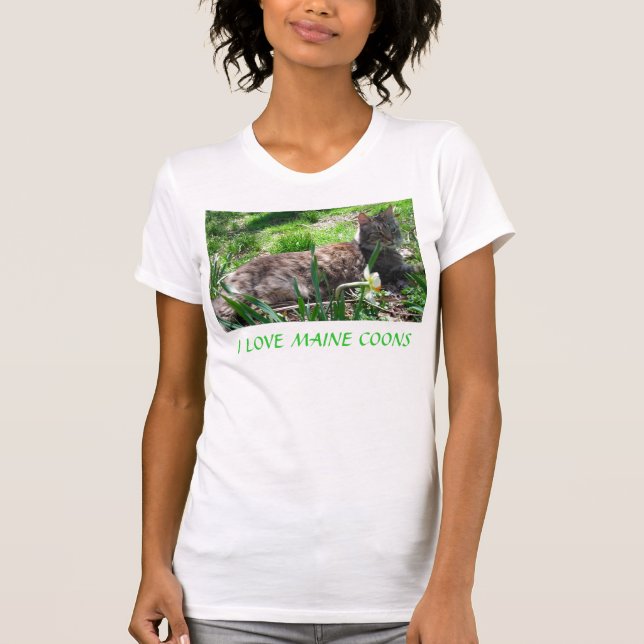 CAMISETA EU AMO FILHOS DE MAINE (Frente)