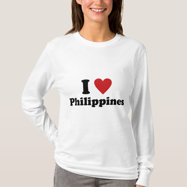 Camiseta Eu amo Filipinas (Frente)