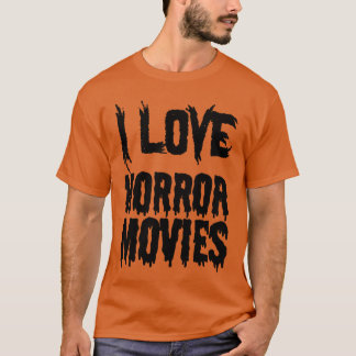 Camiseta Eu Amo Filmes de Terror Amante de Filmes de Terror