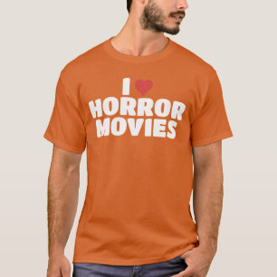 Camiseta Eu amo filmes de terror garoto