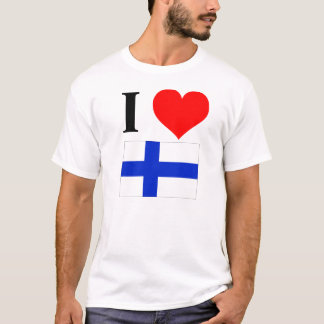 Camiseta Eu amo Finlandia