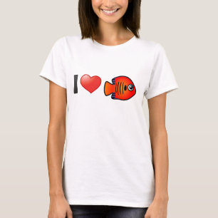 Camiseta Eu Amo Flame Angelfish