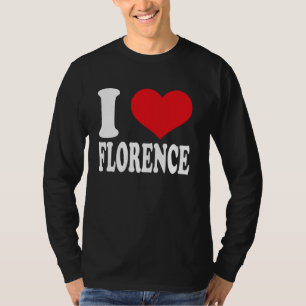 Camiseta Eu Amo Florence Heart Florence Pride