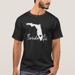 Camiseta Eu Amo Flórida Nativa Floridiana Rapariga De Flori
