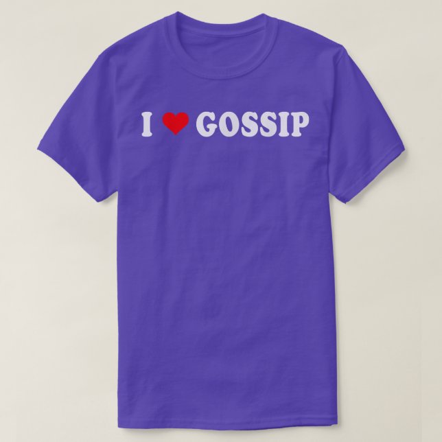 Camiseta Eu Amo Fofocas Bebê Mulheres Meninas  (Frente do Design)