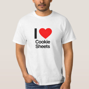 Camiseta eu amo folhas de biscoito