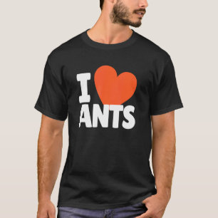 Camiseta Eu Amo Formigas Corações