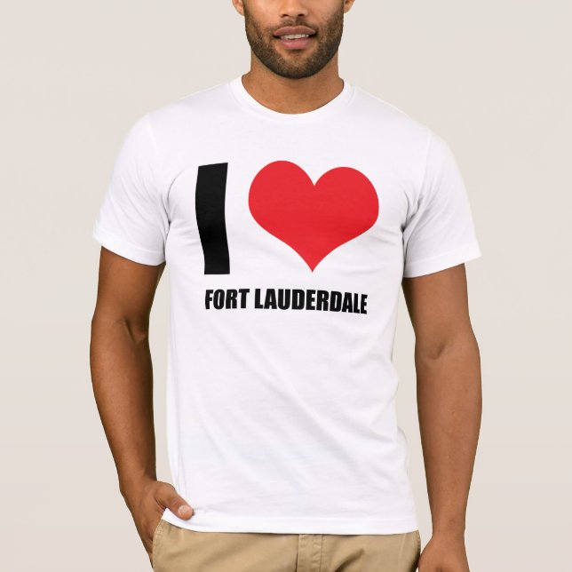 Camiseta Eu amo Fort Lauderdale (Frente)