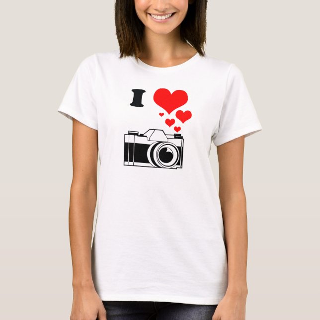 CAMISETA EU AMO FOTOGRAFIA (Frente)