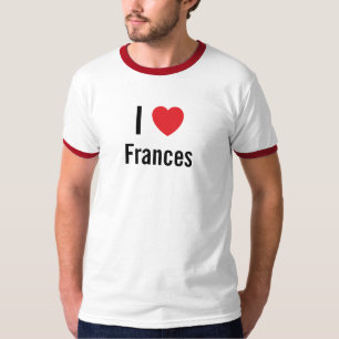Camiseta Eu amo Frances