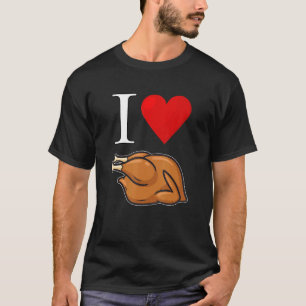 Camiseta Eu Amo Frango Assado Gold Broiler Broiler