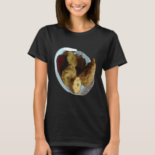 Camiseta Eu Amo Frangos Especialmente Quando Fritos Frango 