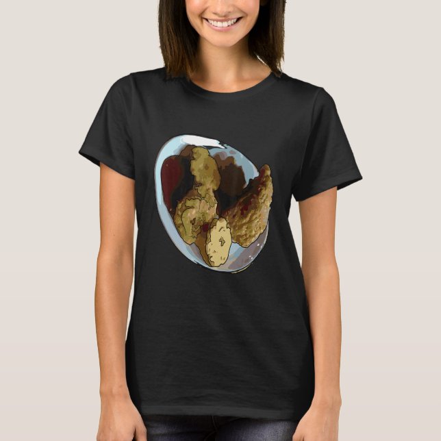 Camiseta Eu Amo Frangos Especialmente Quando Fritos Frango  (Frente)