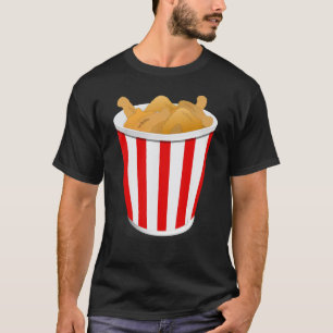 Camiseta Eu Amo Frangos Especialmente Quando Fritos Frango 
