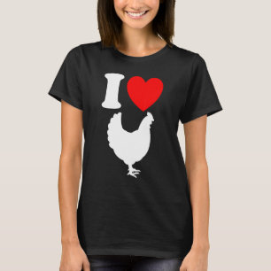 Camiseta Eu Amo Frangos   Fazendeiro Frango Fazendeiro Fran