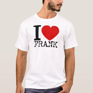 Camiseta Eu amo Frank (o preto)