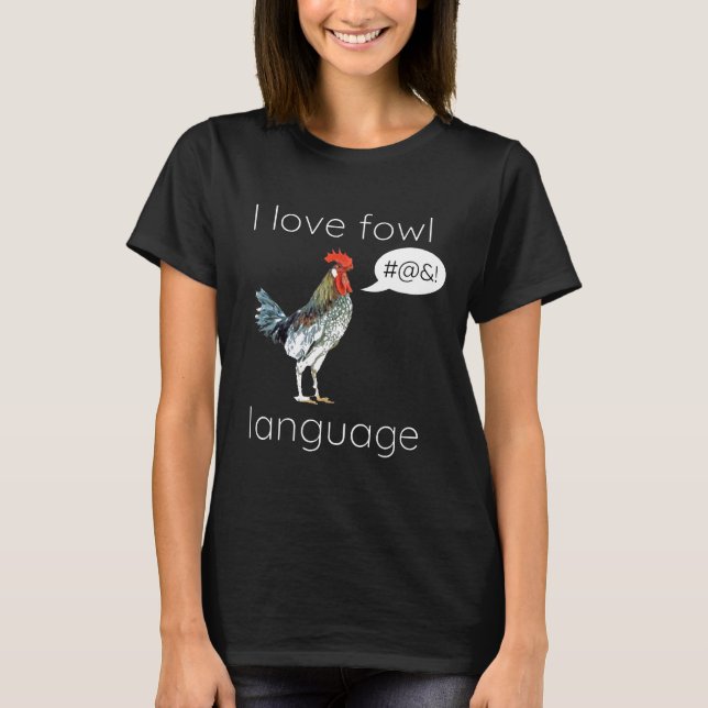 Camiseta Eu Amo Frase de Chiste de Linguagem Imprópria de F (Frente)