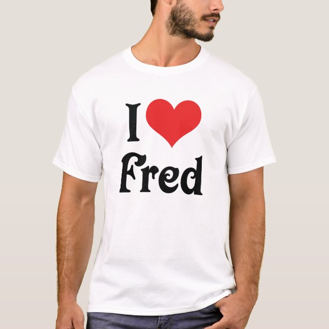 Camiseta Eu amo Fred (Frente)